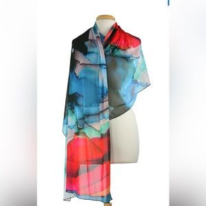 ELLA Long and Wide Sheer Shawl